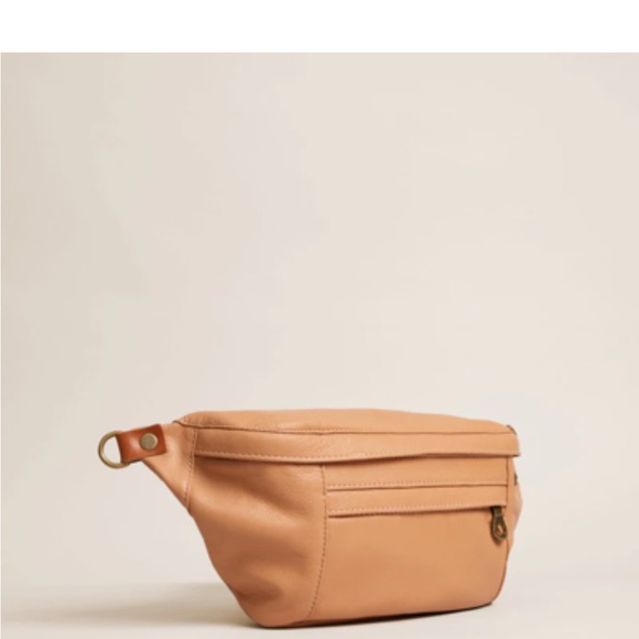 Cross Your Heart Sling - Leather Butterscotch and Adjustable Crossbody Strap - Picture 4 of 12